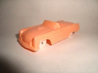 F&f Mold 1954 Ford Thunderbird Conv.  Cereal Premium Plastic Toy Car / Coral
