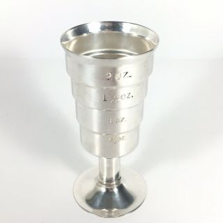 Vintage Art Deco Napier Mechanical Cocktail Bar Liquor Jigger Measuring Cup