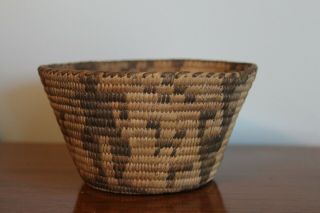 Vintage Hand Woven Native American Basket Papago ? Estate Find