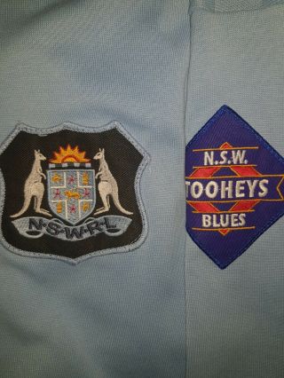 State Of Origin Blues NSW Jersey Vintage 80s - 90s Peerless Size 2XL 3