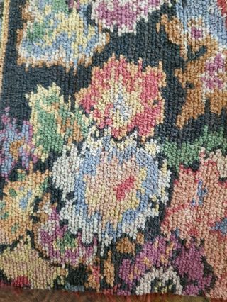 Vintage 1920s/1930s Large Fringed Chenille Door Curtain Fabric Material Throw 2