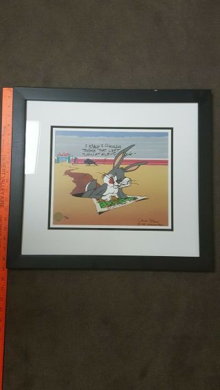 Bugs Bunny Left At Albuquerque Animation Cel Signed Chuck Jones W