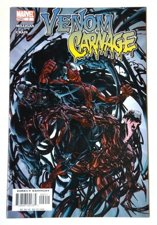 Marvel Comics Venom Vs.  Carnage 2 1st Appearance Toxin (vf/nm) Movie Absolute
