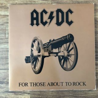 Ac/dc For Those About To Rock Vinyl Lp Album Pre Owned Gatefold