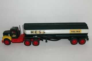Great 1968 Hess Toy Tanker Truck with Inserts Lights Marx 2