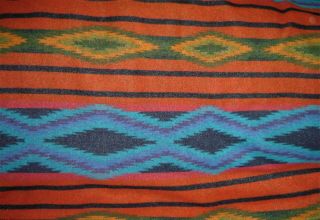 Vtg.  Beaver State Pendleton Indian Trade Wool Throw Blanket 87 