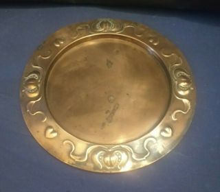 Antique Arts & Crafts Copper Plate
