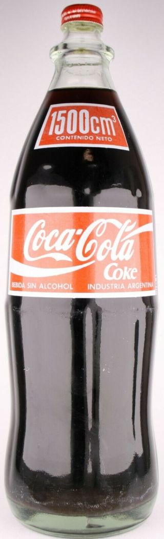 Argentina 1,  5 Liter 1991 Coca - Cola Acl Bottle W/original Cap