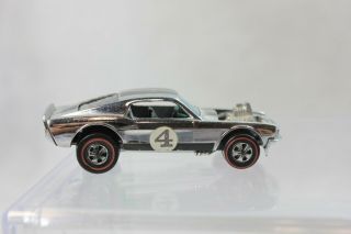 Hot Wheels Die Cast Car Redline 1970 Mustang Boss Hoss Silver Special