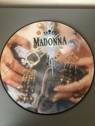 Madonna Like A Prayer Rare 1989 Mexican Lp Picture Disc Album