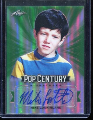 2019 Leaf Pop Century Mike Lookinland Base Green Auto Autograph D 5/5
