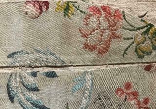 3 Exquisite Fragments Rare 18th Century Silk Brocade 1750s Spitalfields Lyon 117