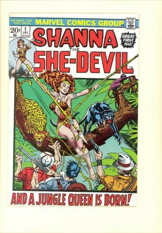 Shanna The She - Devil 1 Vf,  Jim Steranko 1st Appearance Shanna Ka - Zar