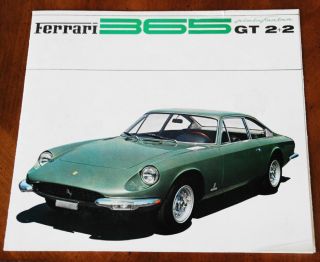Ferrari 365 Gt 2,  2 Sales Brochure Prospekt,  1968