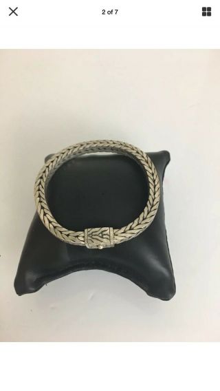 Vintage John Hardy Medium Classic Chain Link Bracelet 7.  25 And 45 Grams