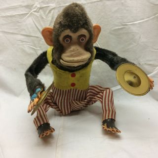 Vintage Toy Monkey Jolly Chimp Battery Operated Japan C.  K.