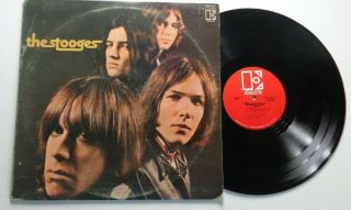 The Stooges S/t Elektra Records Eks - 74051 Big E Labels Cp Ss