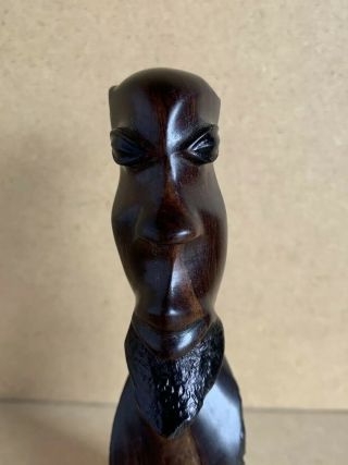Hand Carved Wooden African Tribal Man Statue Figure 6” Tall 2