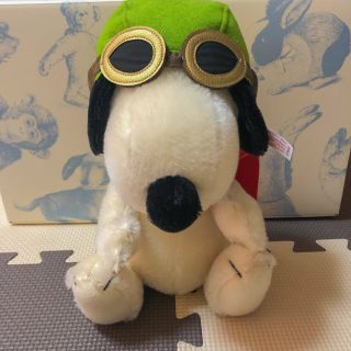Steiff X Snoopy Flying Ace Collaboration 1500 Limited Plush Doll F/s