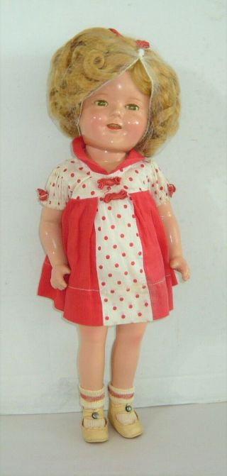 16 " Vintage Ideal Shirley Temple Composition Doll W/box