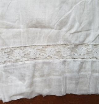 A34 Antique Edwardian Lace Fabric Petticoat Salvage Costume French Doll Clothes