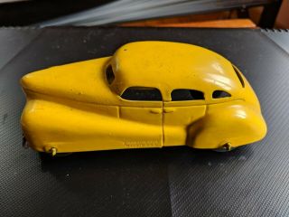 Yellow 1939 Wyandotte Pressed Steel Sedan Toy Car 5.  5 " Long -