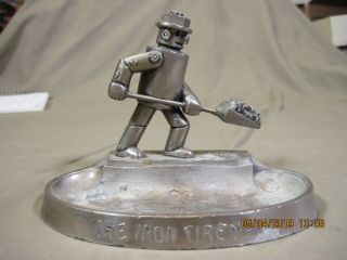 Vintage " The Iron Fireman " Ash Tray
