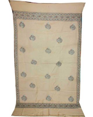 Classic Kashmir Paisley Texture India Hand Embroidery Pashmina Shawl Scarf Stole