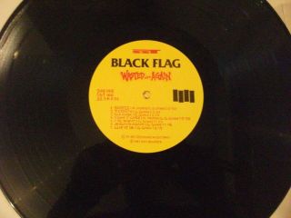 BLACK FLAG WASTED AGAIN U.  S.  1ST PRESS 1987 LP HARDCORE PUNK NM/NM 3