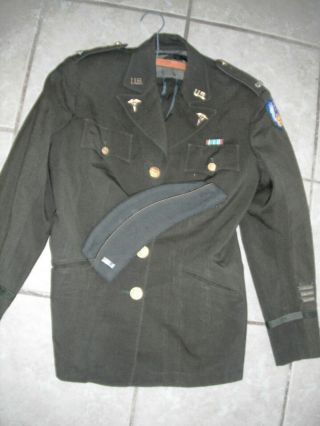 Ww2 Anc U.  S Army Nurse Officer Tunic,  Garrison Cap Identified & Numbered