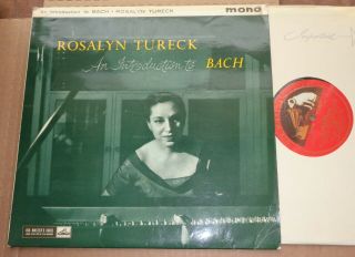Rosalyn Tureck - An Introduction To Bach - Hmv Alp 1747 Red/gold Label