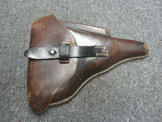 Wwii German Police P08 Luger Holster - Otto Sindel Berlin 1941 - - Marks