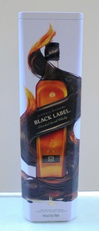 Johnnie Walker Black Label Limited Edition Tin Case Empty By Pawel Nolbert