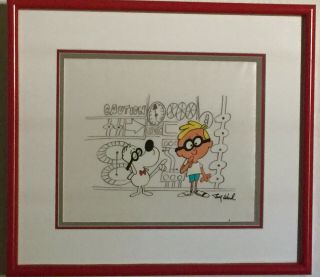 Mr Peabody And Sherman Artwork Signed 1 With Wayback Machine