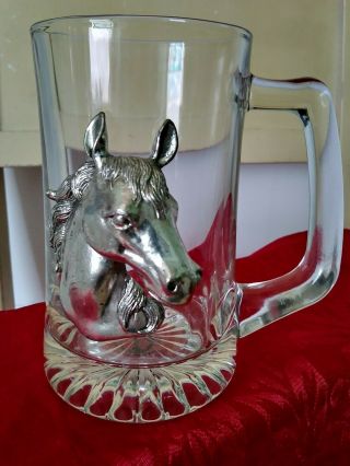 Arthur Court Designs Metal Horse Head 6 " Beer Mug/new