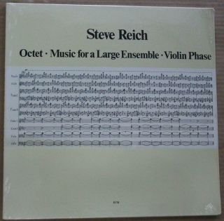 Steve Reich Octet/music For A Large Ensemble 1980 Lp New/sealed