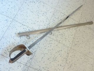 E.  F.  Horster Made British P.  1897 Officer ' s Sword And Scabbard 2
