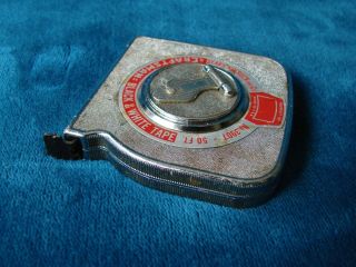 Vintage Sears & Roebuck Craftsman Black and White 50 ft Tape Measure No.  3907 3