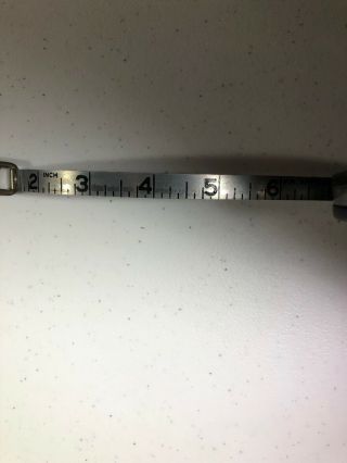 Vintage Lufkin Rule Co 100 Ft Steel Chrome Clad Leader Tape Measure 2