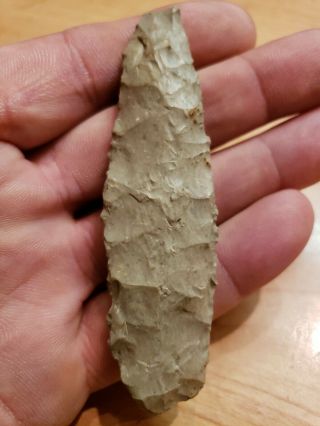 Mlc 433 Early Archaic / Transitional Paleo Knife Stark Co Ohio Artifact
