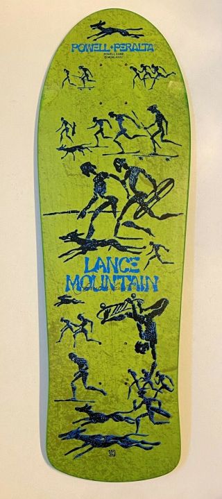Signed Powell Peralta Lance Mountain Fp Series 1 Skateboard Deck Reissue Limited