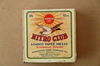 Remington - Umc Nitro Club 12 Gauge Empty 2 - Piece Shotgun Shell Box