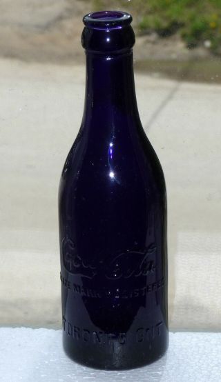 Rare purple Toronto,  Ontario COCA - COLA straight side soda bottle 2