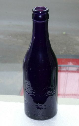 Rare Purple Montreal,  Quebec Coca - Cola Straight Side Soda Bottle