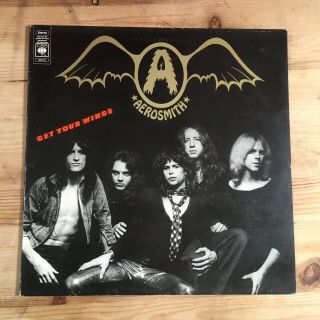 Aerosmith - Get Your Wings Uk 1st Orange Cbs S80015 Vinyl Record A1/b1