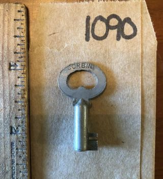 Vintage Steamer Trunk Chest Trunk Skeleton Key Corbin St1 Locker Hollow - 1090