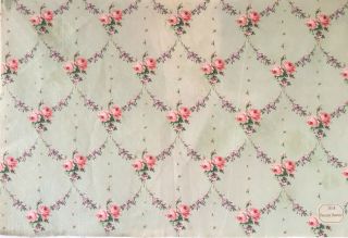 19th Century French Floral Cotton Fabric (2710)