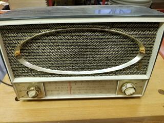 Vtg Zenith C725c Tube Am Fm Mid Century Old Radio W Phono Jack 1951
