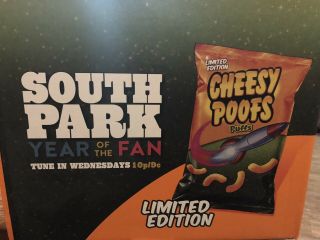 10 South Park Cheesy Poofs Puffs - Bag 2011 - Rare With Display Box 3