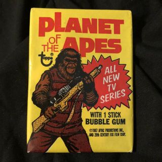 1967 Topps Planet Of The Apes Tv Series Cards Pack